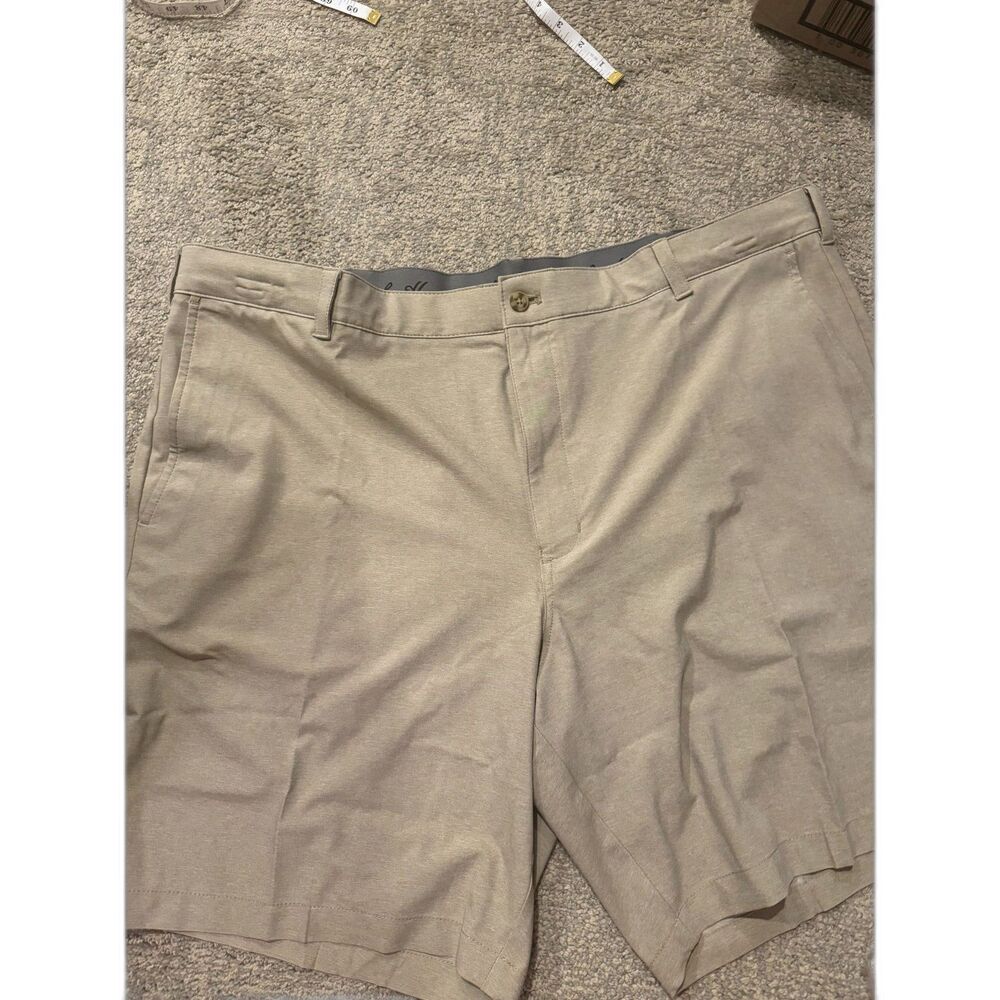 Ben Hogan Performance Men's Golf Shorts Size 42 Khaki Heather NWT UPF 50